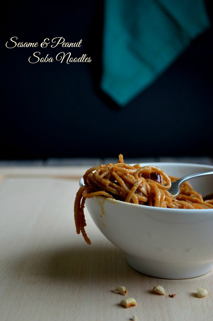 Sesame-Peanut Soba-Noodles